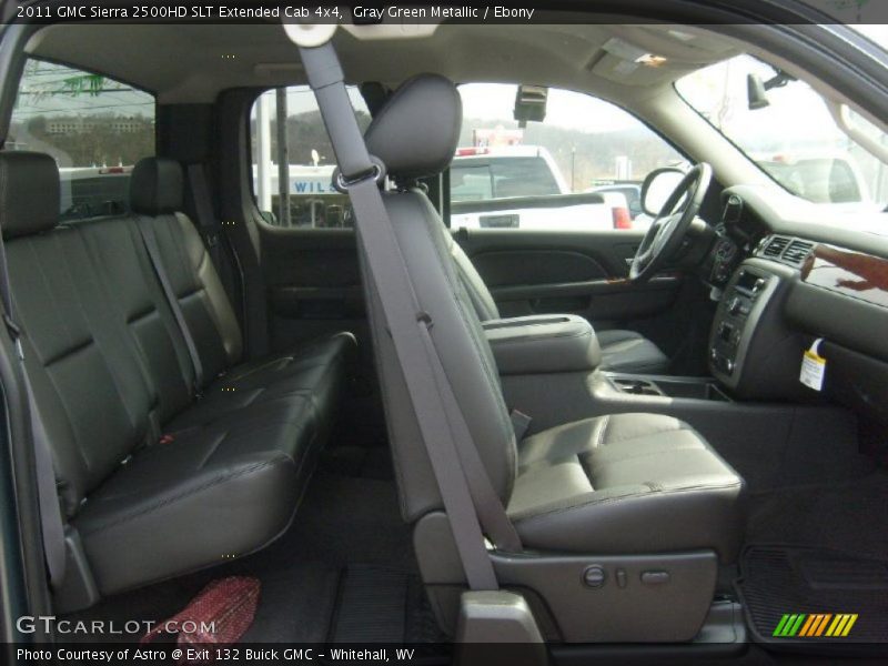 Gray Green Metallic / Ebony 2011 GMC Sierra 2500HD SLT Extended Cab 4x4