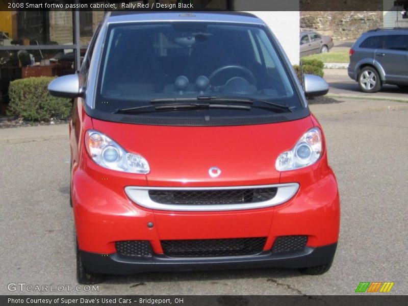 Rally Red / Design Black 2008 Smart fortwo passion cabriolet