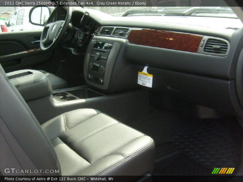 Gray Green Metallic / Ebony 2011 GMC Sierra 2500HD SLT Extended Cab 4x4