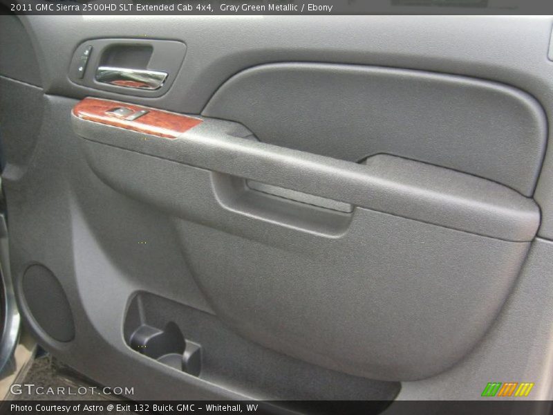 Gray Green Metallic / Ebony 2011 GMC Sierra 2500HD SLT Extended Cab 4x4
