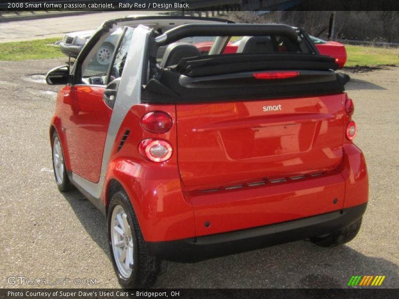 Rally Red / Design Black 2008 Smart fortwo passion cabriolet