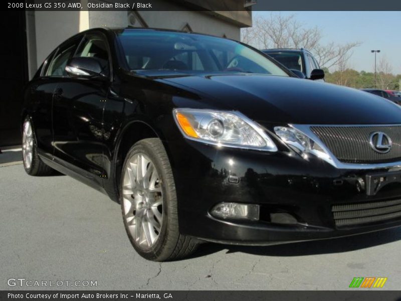 Obsidian Black / Black 2008 Lexus GS 350 AWD