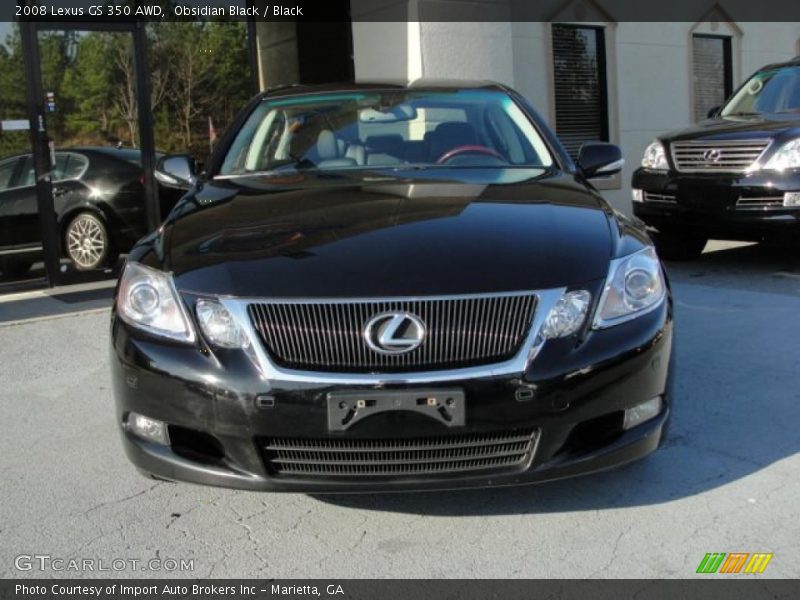 Obsidian Black / Black 2008 Lexus GS 350 AWD