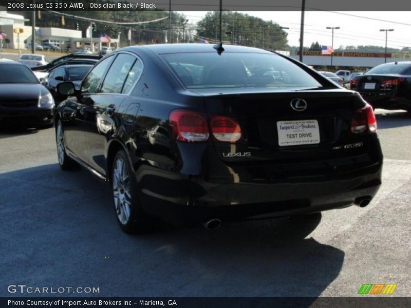 Obsidian Black / Black 2008 Lexus GS 350 AWD