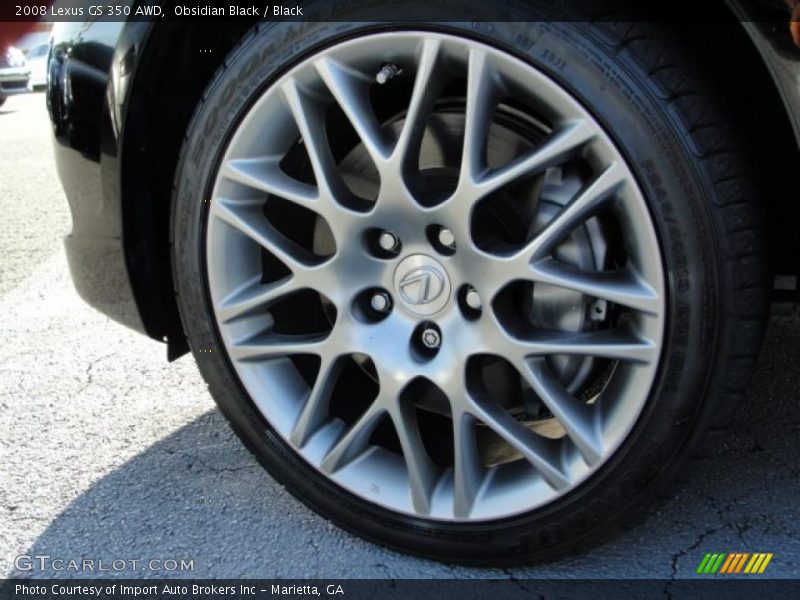 Obsidian Black / Black 2008 Lexus GS 350 AWD