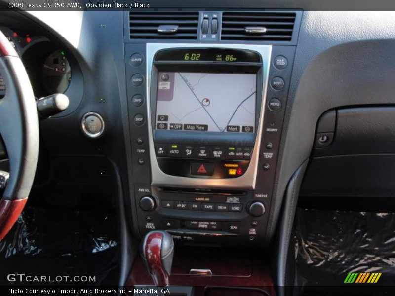 Obsidian Black / Black 2008 Lexus GS 350 AWD