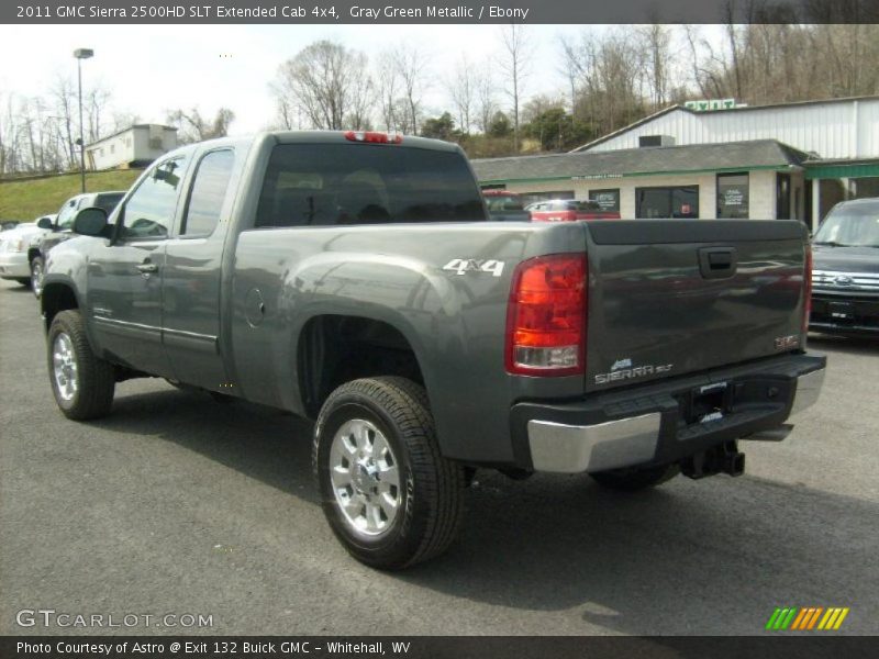 Gray Green Metallic / Ebony 2011 GMC Sierra 2500HD SLT Extended Cab 4x4