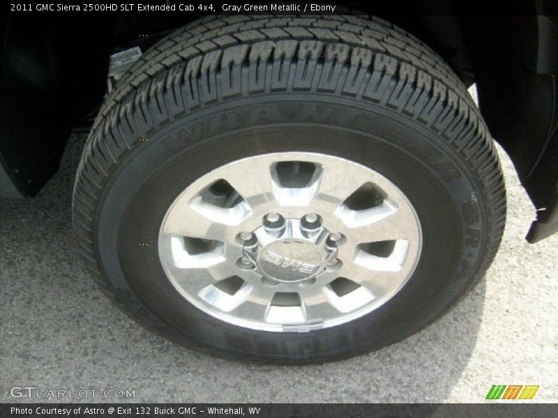 Gray Green Metallic / Ebony 2011 GMC Sierra 2500HD SLT Extended Cab 4x4