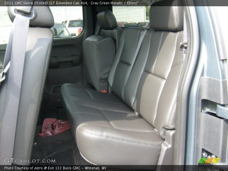 Gray Green Metallic / Ebony 2011 GMC Sierra 2500HD SLT Extended Cab 4x4