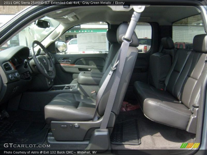 Gray Green Metallic / Ebony 2011 GMC Sierra 2500HD SLT Extended Cab 4x4
