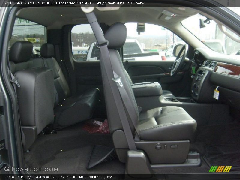 Gray Green Metallic / Ebony 2011 GMC Sierra 2500HD SLT Extended Cab 4x4