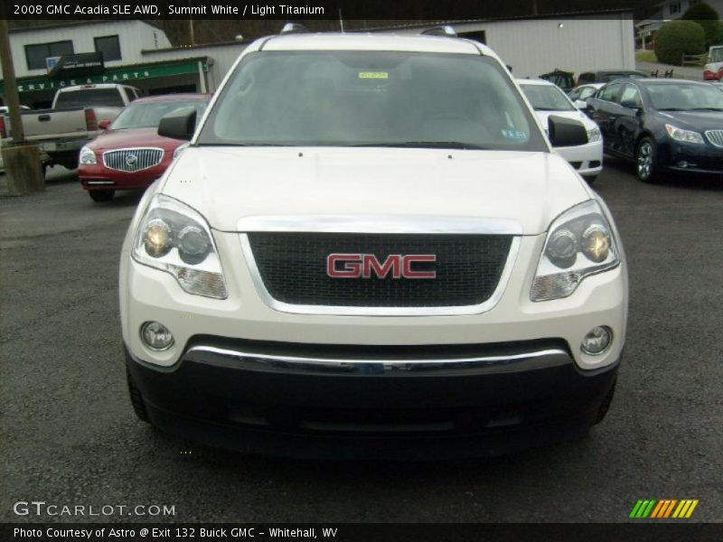 Summit White / Light Titanium 2008 GMC Acadia SLE AWD