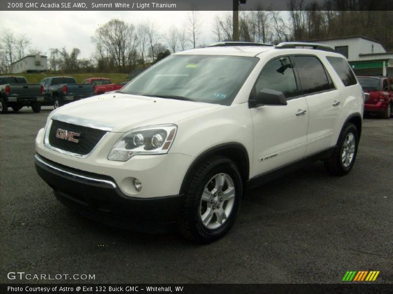 Summit White / Light Titanium 2008 GMC Acadia SLE AWD