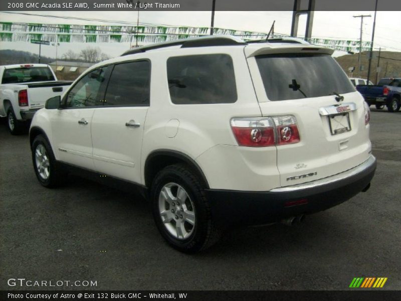 Summit White / Light Titanium 2008 GMC Acadia SLE AWD