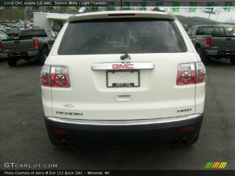 Summit White / Light Titanium 2008 GMC Acadia SLE AWD