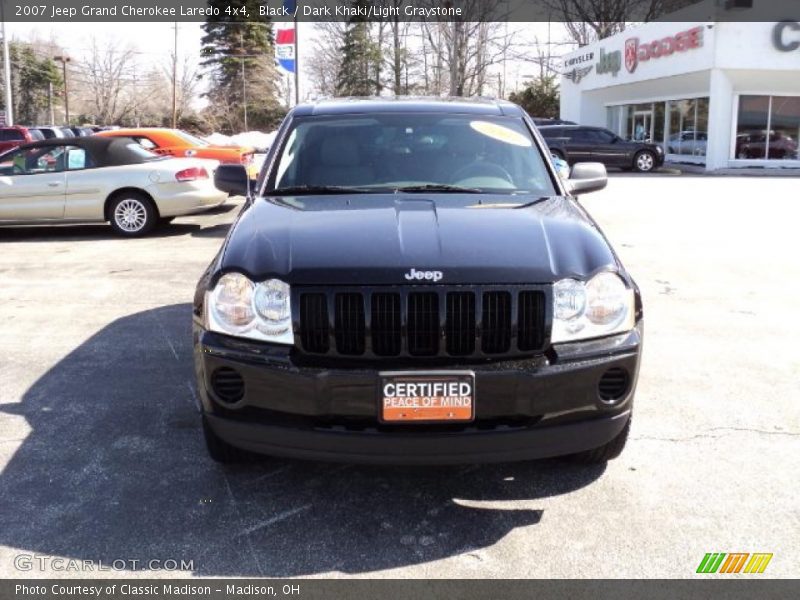 Black / Dark Khaki/Light Graystone 2007 Jeep Grand Cherokee Laredo 4x4
