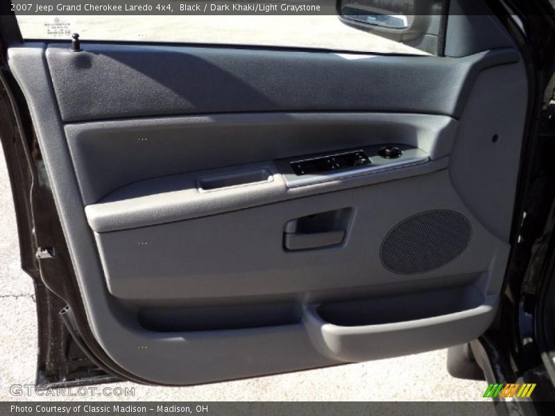 Black / Dark Khaki/Light Graystone 2007 Jeep Grand Cherokee Laredo 4x4