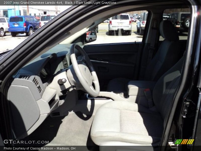 Black / Dark Khaki/Light Graystone 2007 Jeep Grand Cherokee Laredo 4x4