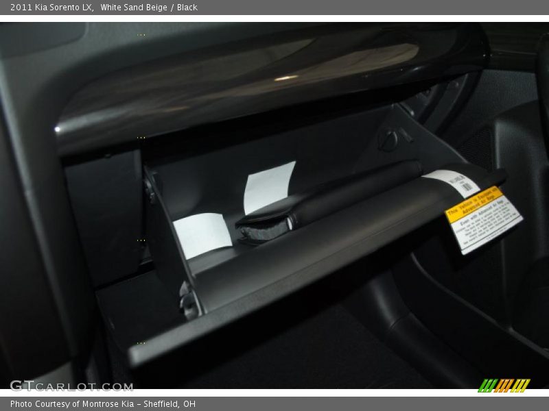 White Sand Beige / Black 2011 Kia Sorento LX