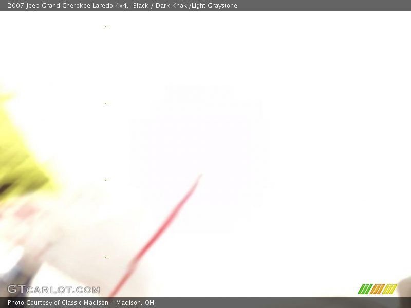Black / Dark Khaki/Light Graystone 2007 Jeep Grand Cherokee Laredo 4x4