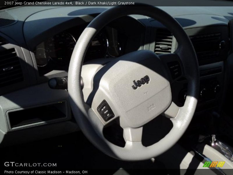 Black / Dark Khaki/Light Graystone 2007 Jeep Grand Cherokee Laredo 4x4