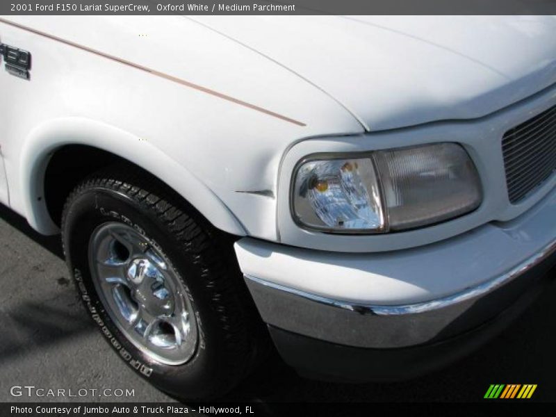 Oxford White / Medium Parchment 2001 Ford F150 Lariat SuperCrew