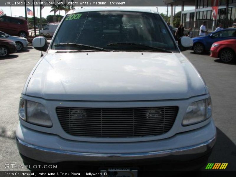 Oxford White / Medium Parchment 2001 Ford F150 Lariat SuperCrew