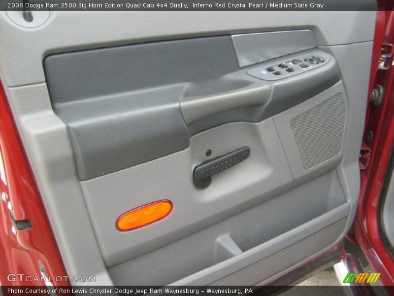Inferno Red Crystal Pearl / Medium Slate Gray 2008 Dodge Ram 3500 Big Horn Edition Quad Cab 4x4 Dually