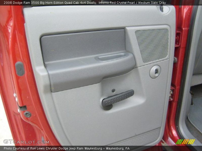 Inferno Red Crystal Pearl / Medium Slate Gray 2008 Dodge Ram 3500 Big Horn Edition Quad Cab 4x4 Dually
