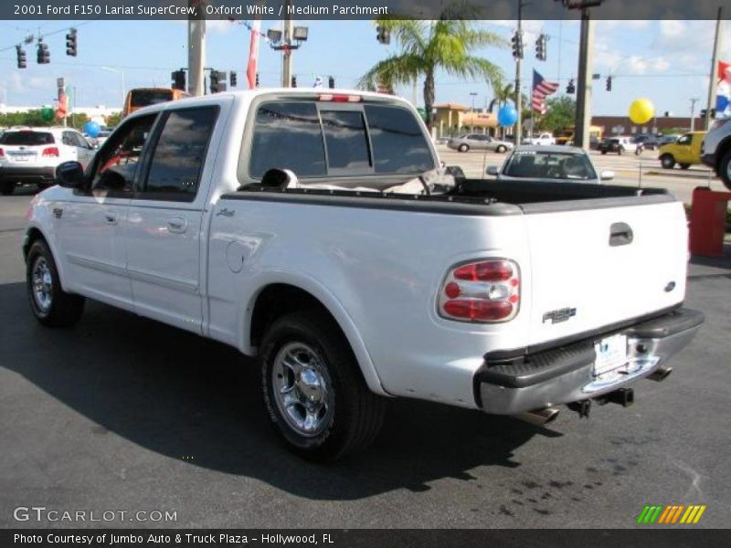 Oxford White / Medium Parchment 2001 Ford F150 Lariat SuperCrew