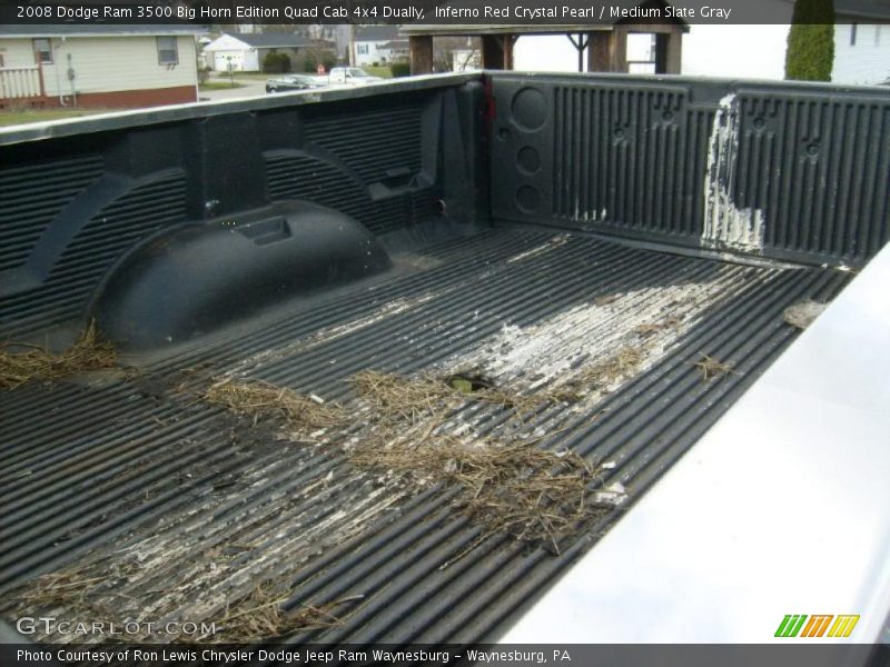 Inferno Red Crystal Pearl / Medium Slate Gray 2008 Dodge Ram 3500 Big Horn Edition Quad Cab 4x4 Dually