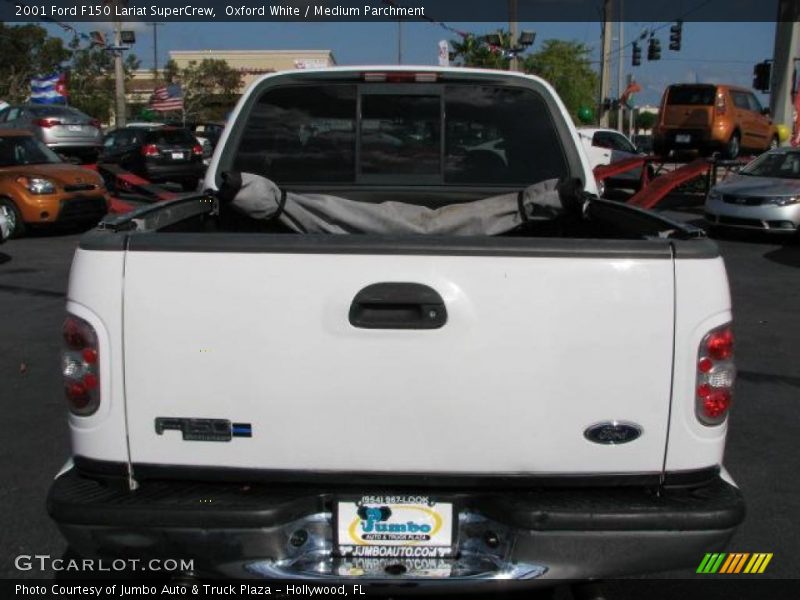 Oxford White / Medium Parchment 2001 Ford F150 Lariat SuperCrew