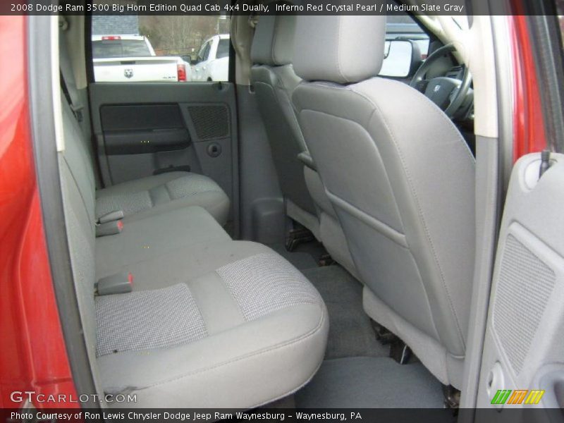 Inferno Red Crystal Pearl / Medium Slate Gray 2008 Dodge Ram 3500 Big Horn Edition Quad Cab 4x4 Dually