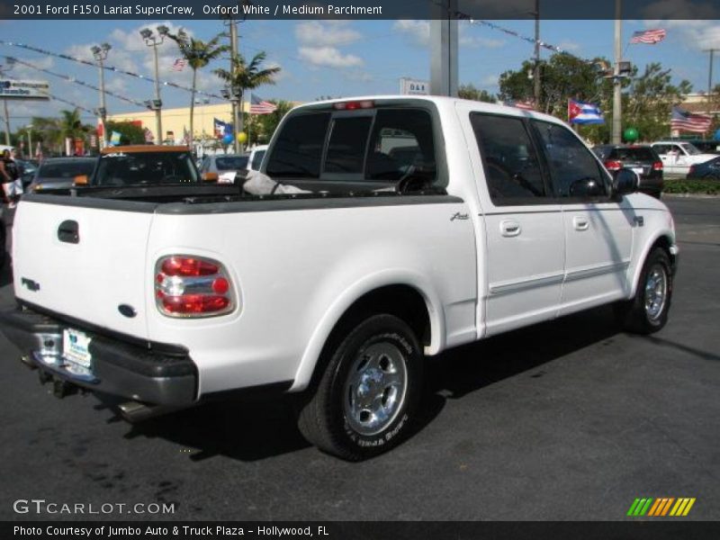 Oxford White / Medium Parchment 2001 Ford F150 Lariat SuperCrew