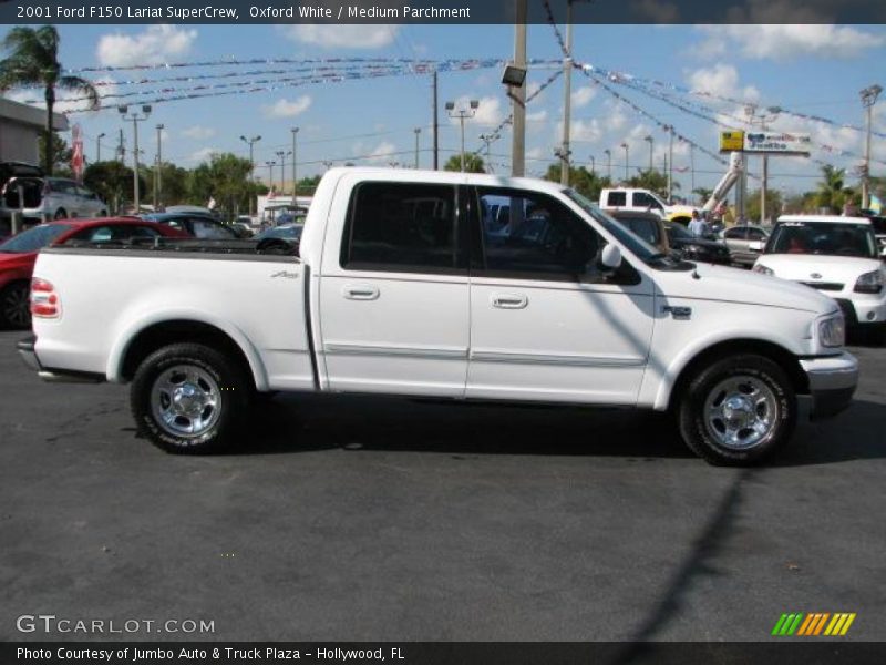 Oxford White / Medium Parchment 2001 Ford F150 Lariat SuperCrew