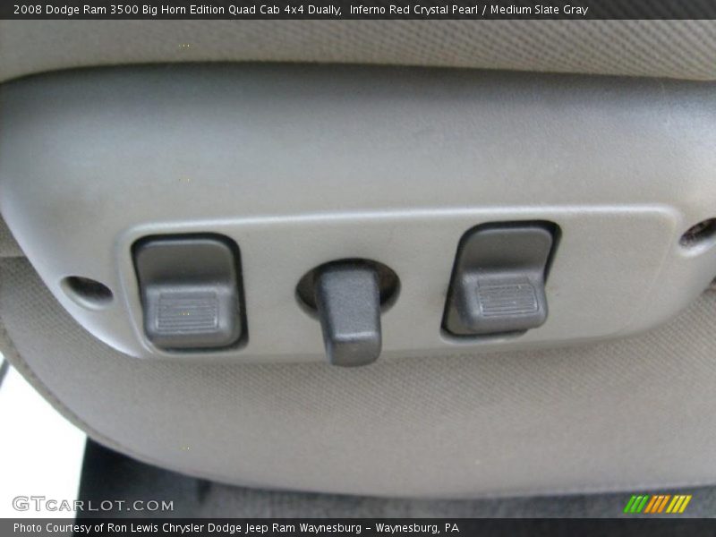 Inferno Red Crystal Pearl / Medium Slate Gray 2008 Dodge Ram 3500 Big Horn Edition Quad Cab 4x4 Dually