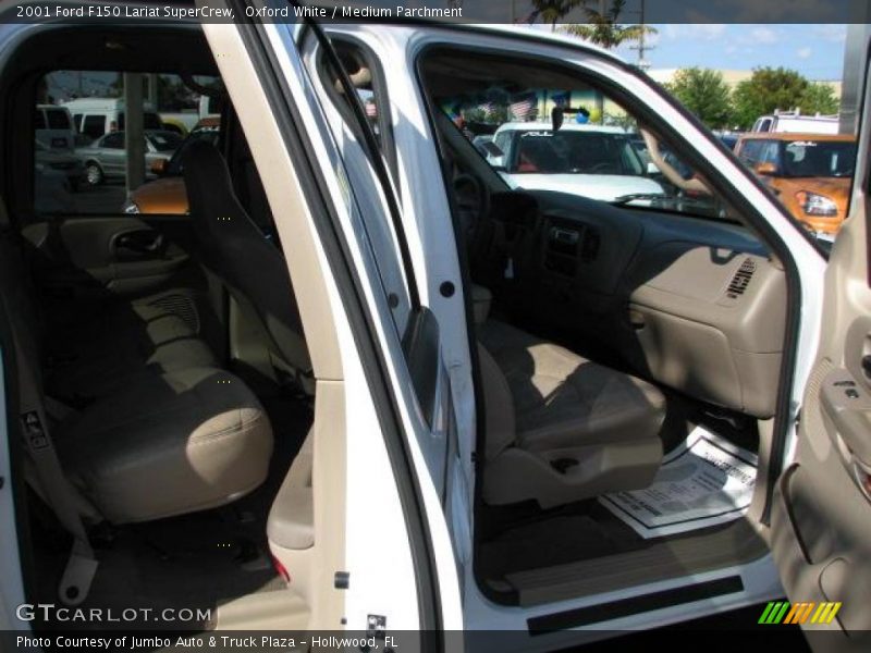 Oxford White / Medium Parchment 2001 Ford F150 Lariat SuperCrew