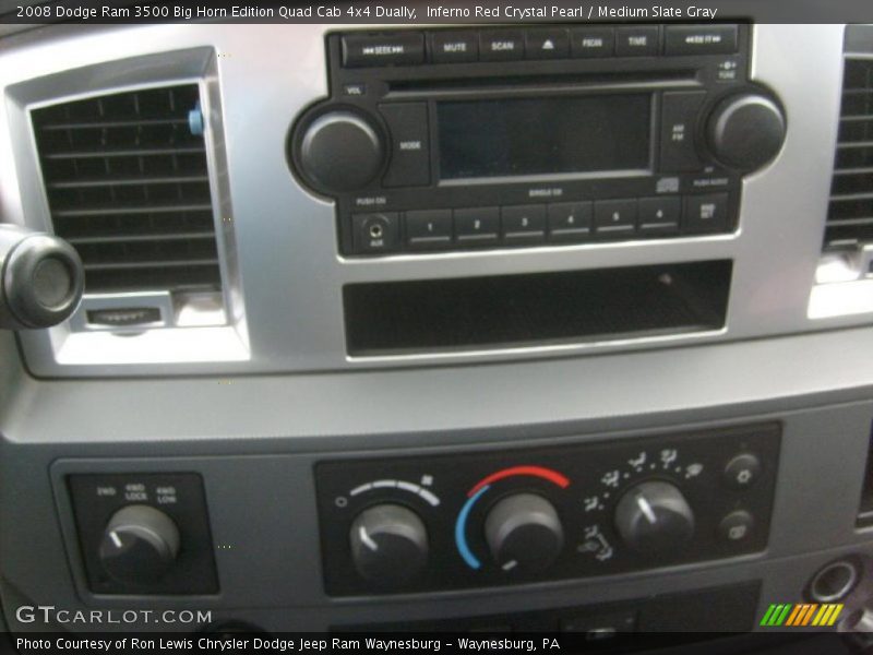 Inferno Red Crystal Pearl / Medium Slate Gray 2008 Dodge Ram 3500 Big Horn Edition Quad Cab 4x4 Dually