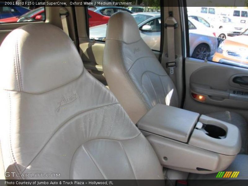 Oxford White / Medium Parchment 2001 Ford F150 Lariat SuperCrew