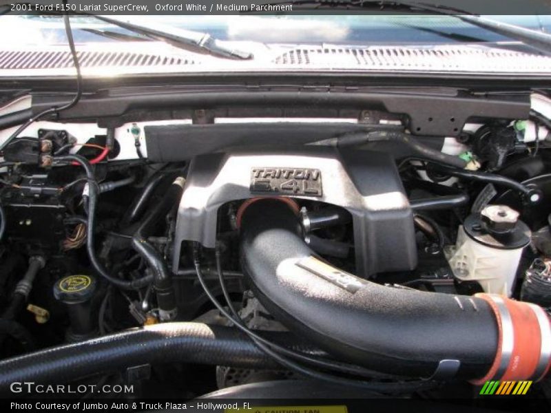 Oxford White / Medium Parchment 2001 Ford F150 Lariat SuperCrew