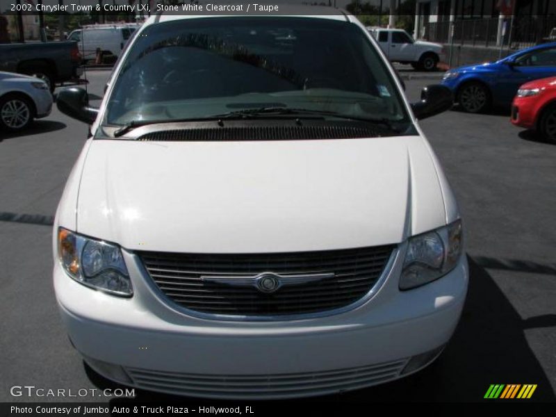 Stone White Clearcoat / Taupe 2002 Chrysler Town & Country LXi