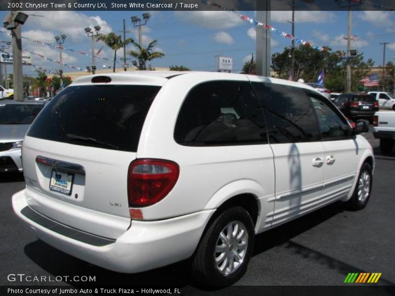Stone White Clearcoat / Taupe 2002 Chrysler Town & Country LXi