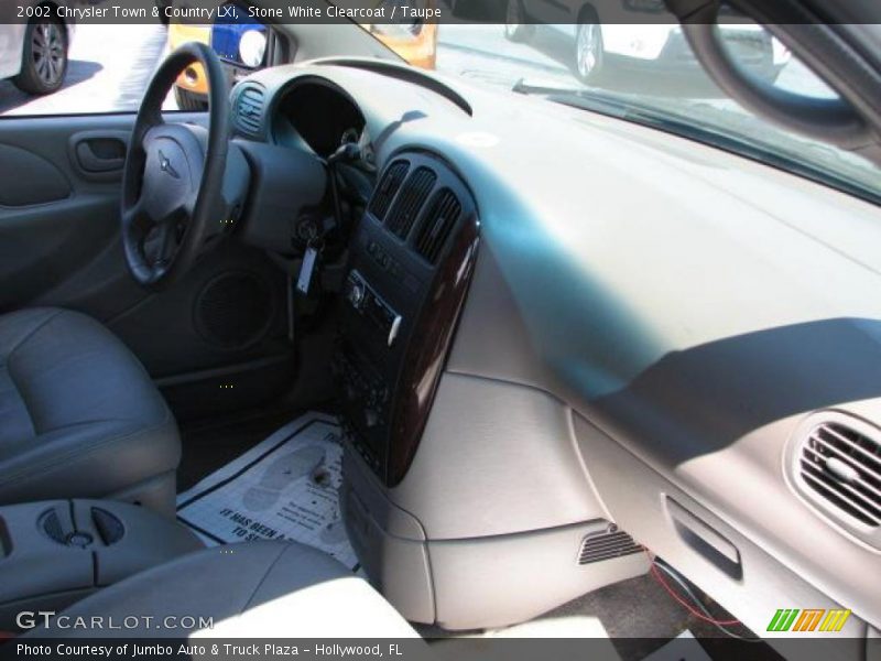 Stone White Clearcoat / Taupe 2002 Chrysler Town & Country LXi