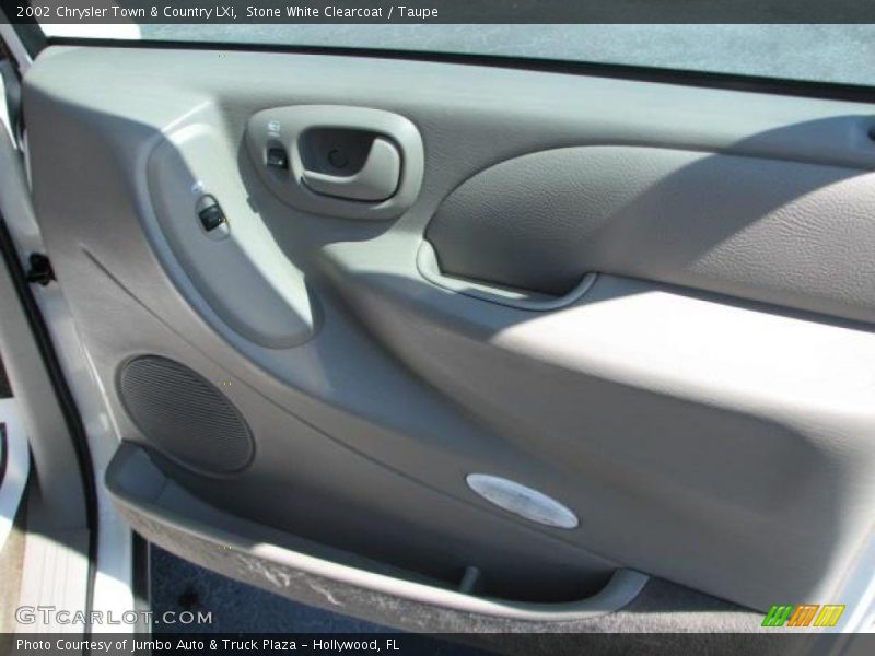 Stone White Clearcoat / Taupe 2002 Chrysler Town & Country LXi