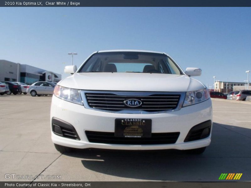 Clear White / Beige 2010 Kia Optima LX