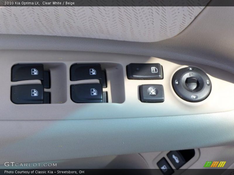 Clear White / Beige 2010 Kia Optima LX