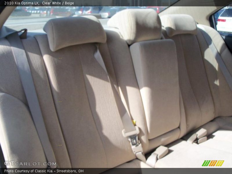 Clear White / Beige 2010 Kia Optima LX