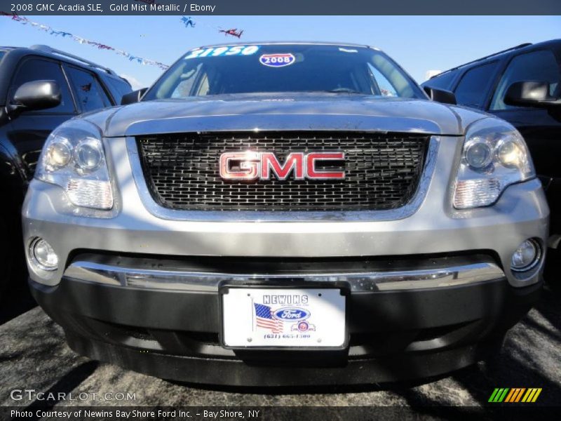 Gold Mist Metallic / Ebony 2008 GMC Acadia SLE