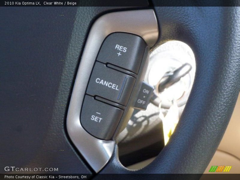 Clear White / Beige 2010 Kia Optima LX