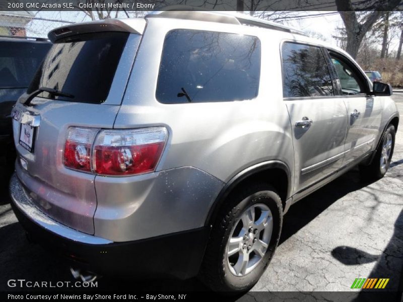 Gold Mist Metallic / Ebony 2008 GMC Acadia SLE